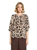 CARTOON Casual-Bluse mit Muster in Nature/Khaki