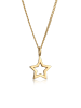 Elli Halskette 925 Sterling Silber Sterne in Gold