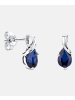 Diamant L'éternel Ohrstecker aus 375 Weißgold mit Saphir