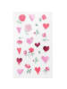 Rico Design Papeterie/PBS - Foliensticker La Vie en Rose, Herzen & Blumen