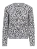 ONLY Strickjacke in Light Grey Melange