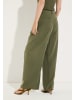 More & More fließende, weite Hose in jungle green