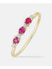 Diamant L'éternel Ring, mit Rubin, 375 Gelbgold