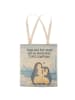 Mr. & Mrs. Panda Shopping Bag Pinguin umarmen Design mit Spruch in Weiß