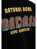 King Kerosin King Kerosin Kapuzensweatjacke Natural Born Badass in schwarz