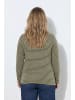 Ulla Popken Langarmshirt in dunkel khaki