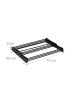 relaxdays Wäscheständer in Schwarz - (B)74 x (H)105 x (T)37 cm