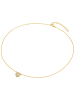 Rafaela Donata Halskette Herz Sterling Silber Zirkonia in gelbgold