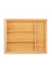 relaxdays Besteckkasten in Natur - (B)29 x (H)5 x (T)35,5 cm