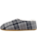 normani 1 Paar Herren-Slipper Karo in Grau