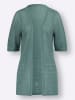 Sieh an! Ajourstrickjacke in jade