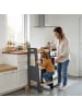 relaxdays Lernturm in Anthrazit/ Natur - (B)40 x (H)90 x (T)44 cm