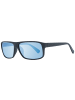 Serengeti Unisex Sonnenbrille Trapezförmig Schwarz