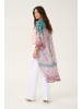 Cream Kimono CRTikko Loose fit in Pink And Blue Ethnic Border
