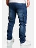 Humy Stretch Denim Jeans Lässige Cargo Hose A&S in Dunkelblau