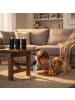 relaxdays 4 x LED Kerzen in Coffee - (H)18 x Ø 7,5 cm