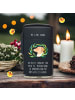 Mr. & Mrs. Panda Feuerzeug Hund Blumen mit Spruch in Schwarz