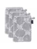 JOOP! Waschlappen 3er Pack in Grau Cornflower