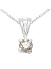 Xen Anhänger mit Kette "Solitär Champagne Diamant" in Beige