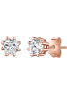 Lulu & Jane Ohrstecker Sterling Silber Zirkonia in roségold