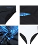 Aquarti Mädchen Badeanzug mit Ringerrücken Print in schwarz/blau