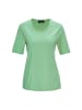 GOLDNER T-Shirt Basic Baumwollshirt mit kurzem Arm in mintgrün