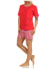 NORMANN Shorty Pyjama Schlafanzug kurzarm Katzen - 65234 in rot