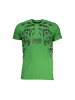 cavalli CLASS Grünes Baumwoll-T-Shirt