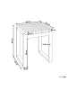 Beliani Gartentisch BELLANO in Braun - (W) 40 x (H) 44 x (L) 35 cm