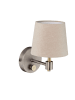 relaxdays Wandlampe in Beige