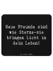 Mr. & Mrs. Panda Mouse Pad Spruch Neue Freunde finden mit Spruch in Schwarz