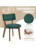 ABRIHOME Esszimmerstühle 2er Set Mid-Century Stil in Grün, 54.5x47x77 cm