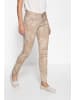 ATT Jeans ATT Jeans ATT JEANS Stretchhose mit Oilwash-Effekt und floralem Muster Zoe in beige