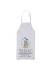 Mr. & Mrs. Panda Gastro Schürze Hase Blume mit Spruch in Weiß