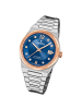 Festina Analog-Armbanduhr Festina Swiss Made silber, rosé mittel (ca. 35mm)
