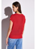 Street One Ärmelloser Strickpullover in Rot