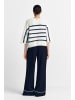Rich & Royal Strickpullover in ecru marine - 0002