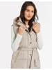 Threadbare Longweste THB Robbie Premium Hoodie Gilet in beige