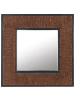 Beliani Wandspiegel BOISE in Braun - (W) 60 x (H) 60 x (L) 3 cm