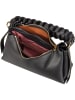 COCCINELLE Handtasche Boheme Grana Double in Noir/Cognac