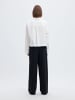SELECTED FEMME LS Cropped Boxy Shirt in Bright White