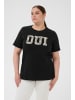 KAFFE curve T-Shirt kurzarm KClucie Regular fit in Black Deep