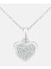 Diamant L'éternel Halskette mit Anhänger aus 375 Weißgold mit Diamant Herz-Design