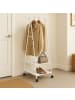 relaxdays Kleiderständer in Weiß - (B)55 x (H)160 x (T)42 cm