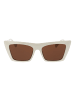 MAX & CO Frauen Sonnenbrille Quadratisch Beige