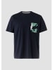 QS T-Shirt in 58D0_tiefblau