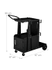 relaxdays Schweißwagen in Schwarz - (B)47 x (H)89 x (T)97 cm