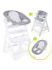 Hauck Alpha Plus White Newborn Set - 4-tlg. Hochstuhl in weiss,grau