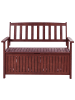 Beliani Gartenbank SOVANA in Braun - (W) 120 x (H) 91 x (L) 60 cm