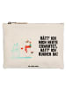Mr. & Mrs. Panda Pouch Einhorn Schneemann mit Spruch in Weiß